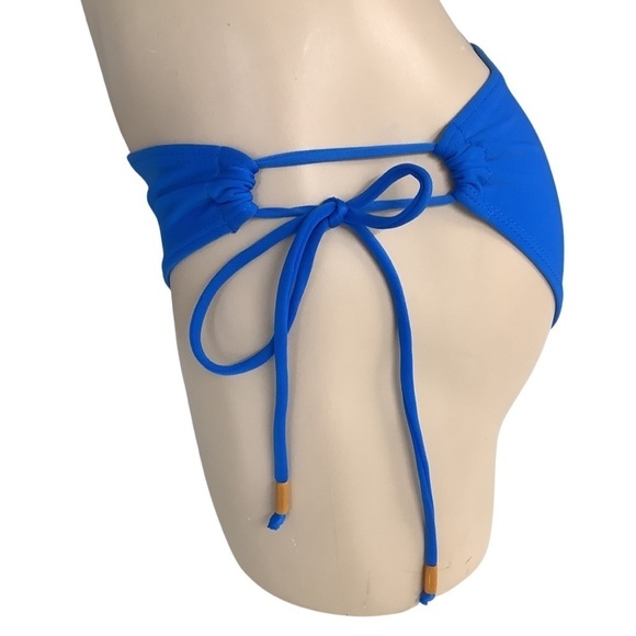 Tuti Brazilian Size Medium Blue Side Tie Bikini Bottom New Without Tags - Picture 5 of 8